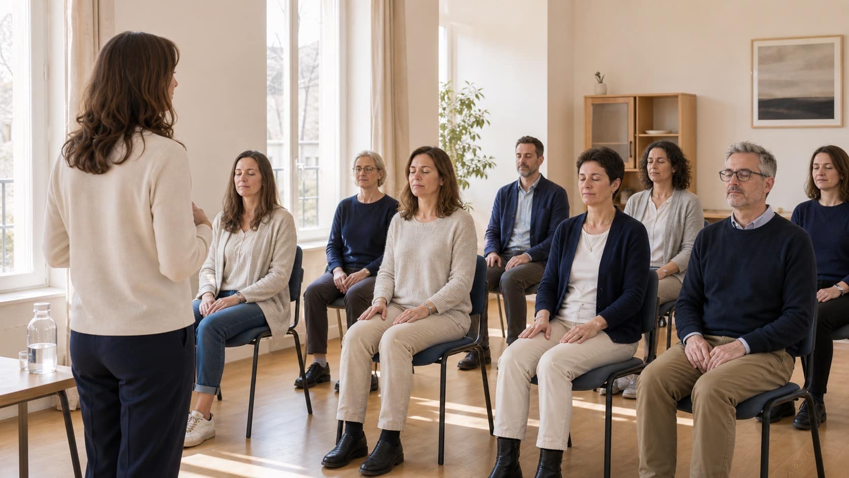 Illustration d'une situation de formation entre adultes